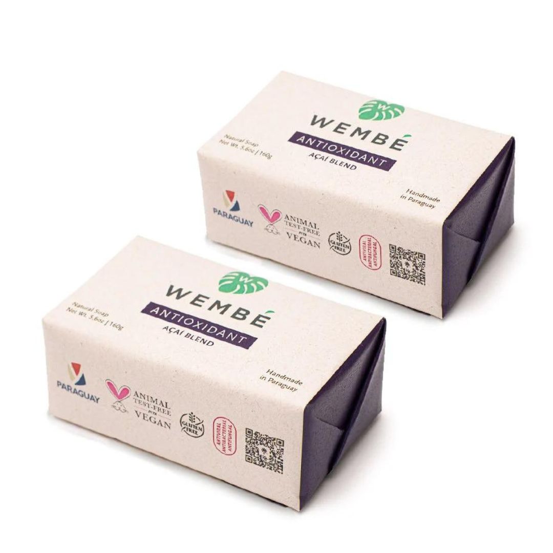 Wembé Large 2-Pack Natural Soap Bar