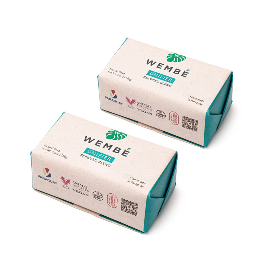 Wembé Large 2-Pack Natural Soap Bar