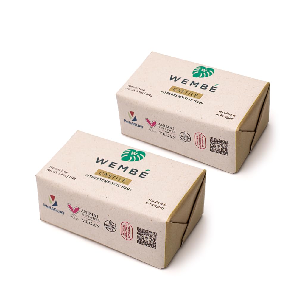 Wembé Large 2-Pack Natural Soap Bar