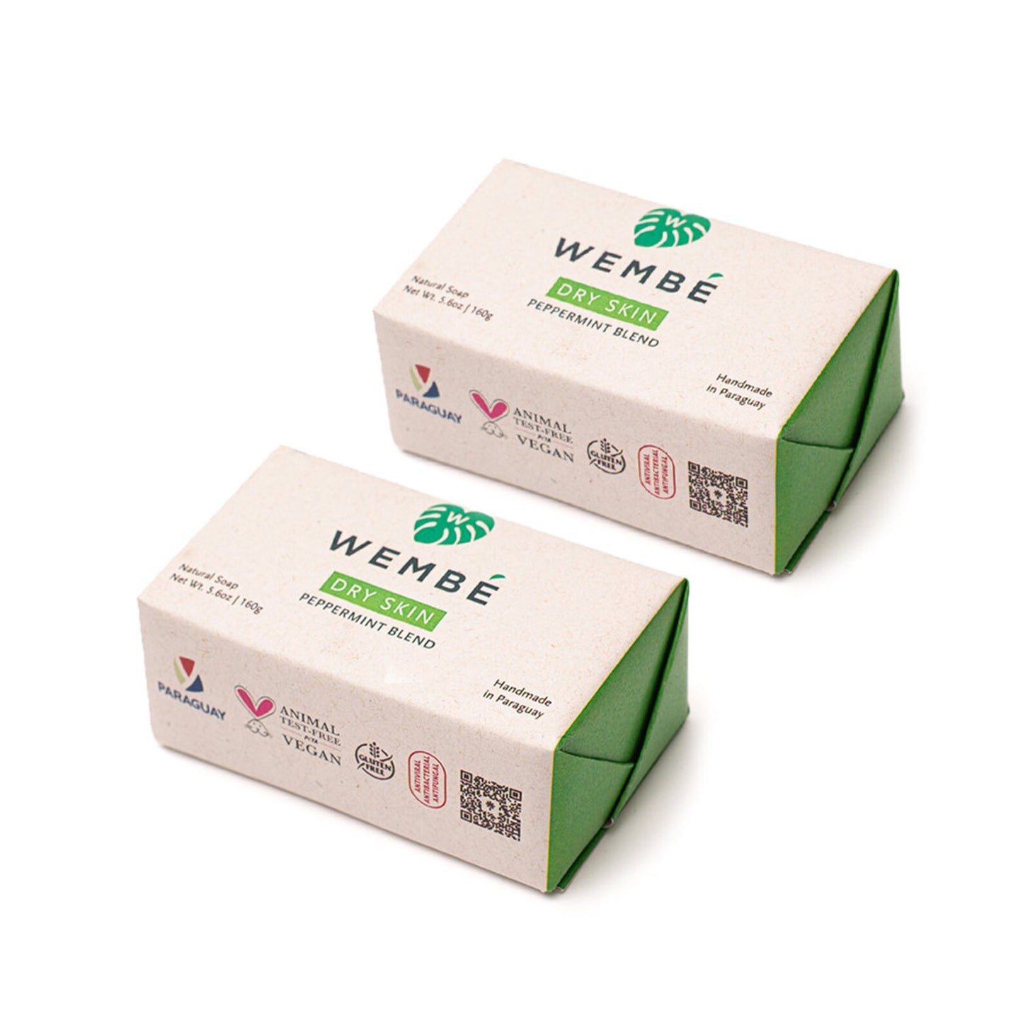 Wembé Large 2-Pack Natural Soap Bar