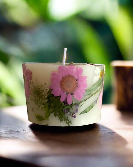 Dried Flower Candles