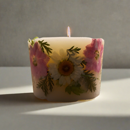 Dried Flower Candles